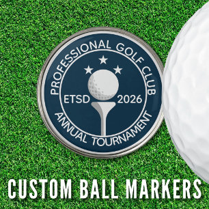 Annual Member Guest Tournament Classic Club Logo Golf Ball Marker