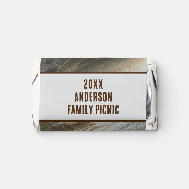 Annual Picnic Nature Feather Family Reunion Hershey's Miniatures (Front)