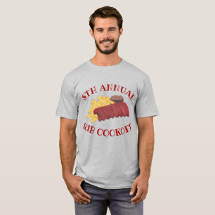 Annual Rib Cookoff BBQ Spare Ribs Barbecue Foodie T-Shirt