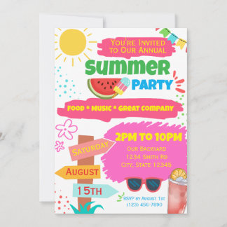 Annual Summer Party Invitation