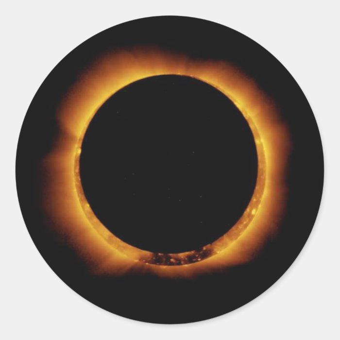 Annular Eclipse Ring of Fire Stickers