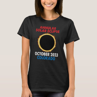 Annular Solar Eclipse 2023 October Oct 14th Colora T-Shirt