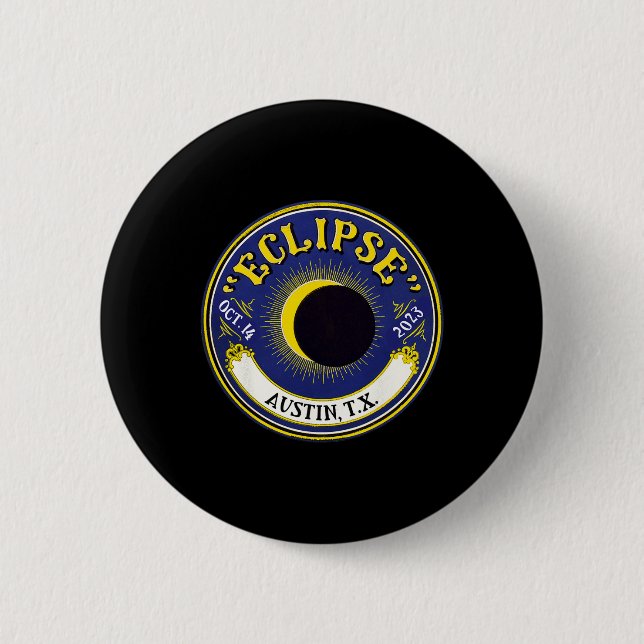 Annular Solar Eclipse Austin Texas Family Travel T Button (Front)