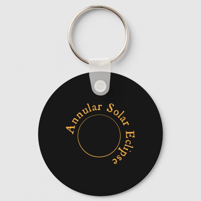 Annular Solar Eclipse  Keychain (Front)