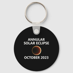 Annular Solar Eclipse October Oct 14 Nevada Colora Keychain