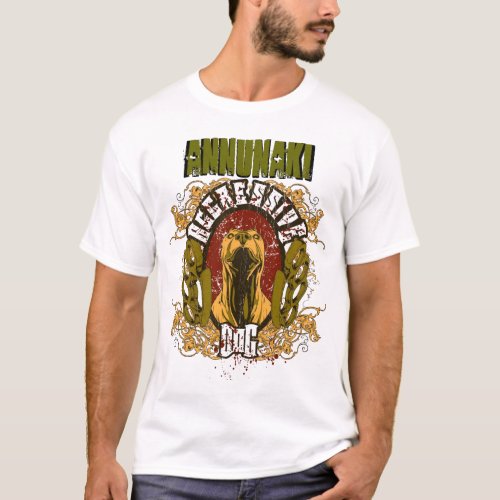 Annunaki Custom Agressive Dog Premium White Tee