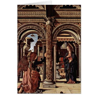 Annunciation Altar By Francesco Del Cossa Cards