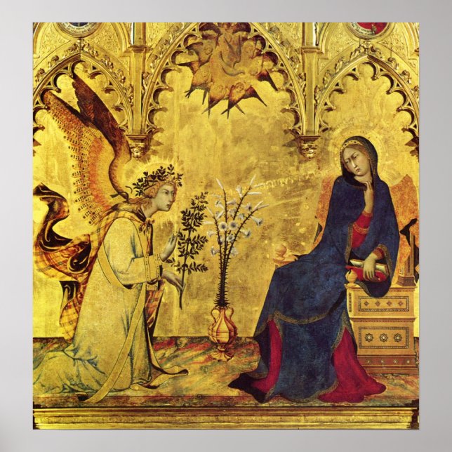 Annunciation Angel  and Madonna Poster (Front)