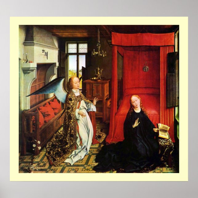 ANNUNCIATION ANGEL Archangel Gabriel and Virgin Poster (Front)