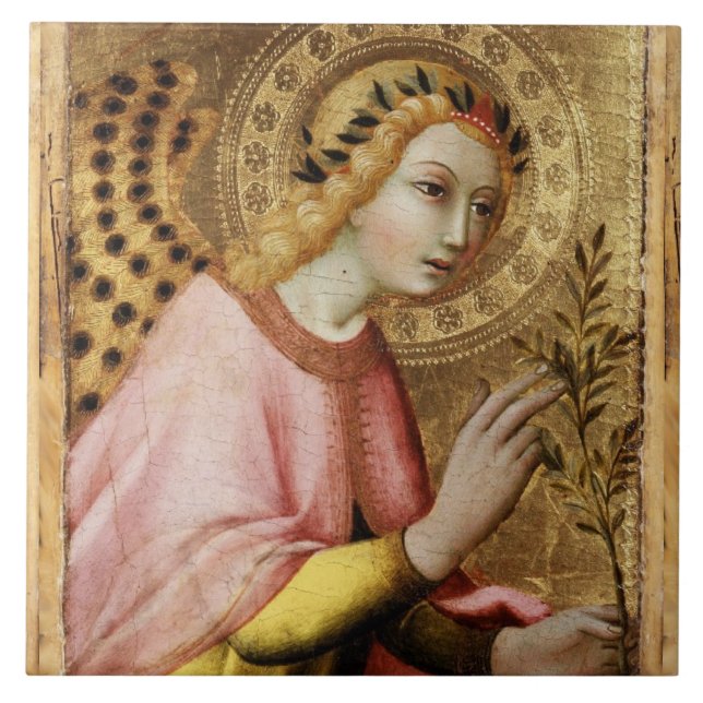ANNUNCIATION ANGEL, Archangel Gabriel Ceramic Tile (Front)