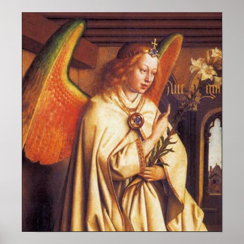 ANNUNCIATION ANGEL Archangel Gabriel Detail Poster