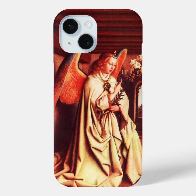 ANNUNCIATION ANGEL Archangel Gabriel,Jan Van Eyck Case-Mate iPhone Case (Back)