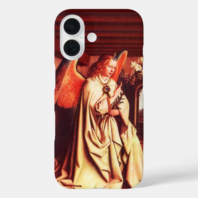 ANNUNCIATION ANGEL Archangel Gabriel,Jan Van Eyck Case-Mate iPhone Case (Back)