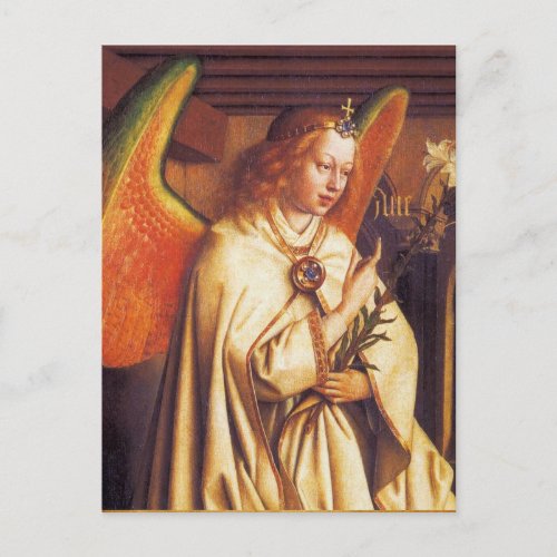 Annunciation AngelArchangel Gabriel Parchment Postcard