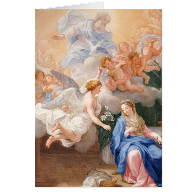 Annunciation Angel Blessed Virgin Mary Cards (Front)