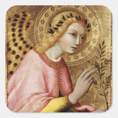 ANNUNCIATION ANGEL by Simone Martini Square Sticker