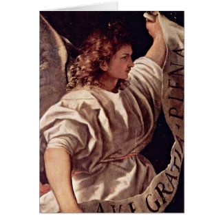 Annunciation Angel By Titian Cards