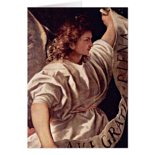 Annunciation Angel By Titian Cards (Front)