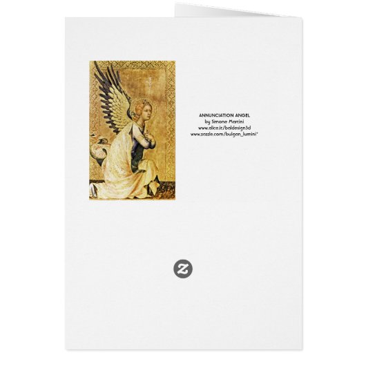 ANNUNCIATION ANGEL ,Gold Yellow ,Blue Sapphire (Back)