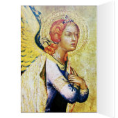 ANNUNCIATION ANGEL ,Gold Yellow ,Blue Sapphire (Inside (Left))
