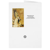 ANNUNCIATION  ANGEL ,Gold Yellow ,Blue Sapphire Cards (Back)