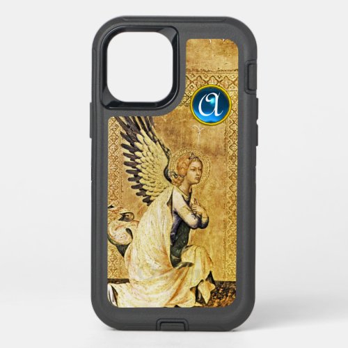 ANNUNCIATION ANGEL IN GOLD AND BLUE Sapphire Gem  OtterBox Defender iPhone 12 Case