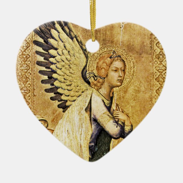 ANNUNCIATION ANGEL Magic Of Christmas Ceramic Ornament (Front)