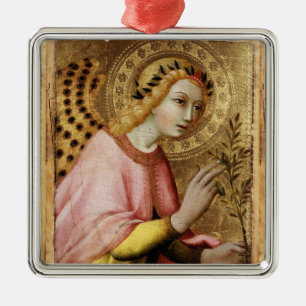 ANNUNCIATION ANGEL Magic Of Christmas Metal Ornament