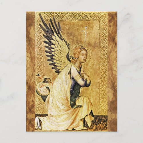 ANNUNCIATION ANGEL Parchment Postcard