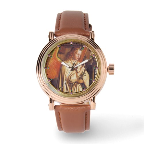 ANNUNCIATION ANGEL PINK AMETHYST GEMS WATCH