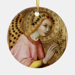 ANNUNCIATION ANGELS Magic Of Christmas Ceramic Ornament