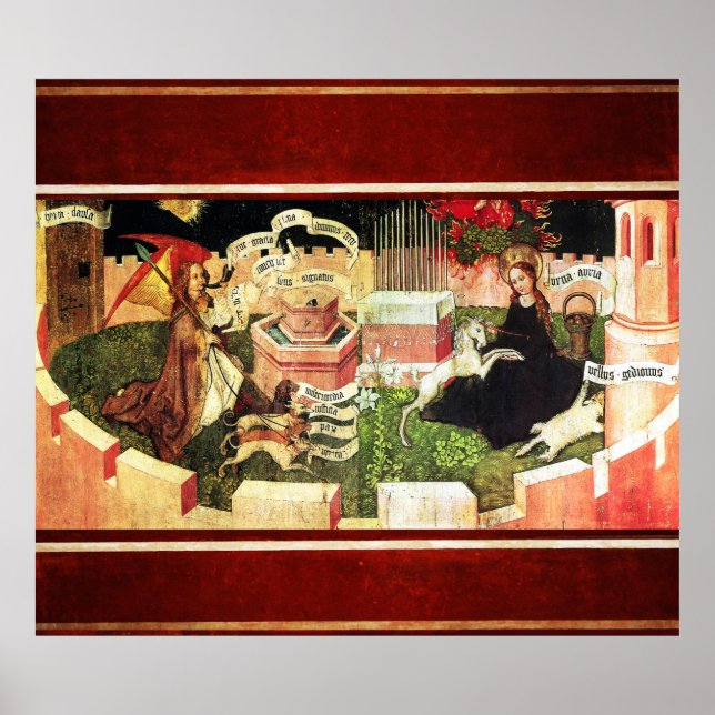 ANNUNCIATION AS THE MYSTICAL HUNT OF UNICORN POSTER (Front)