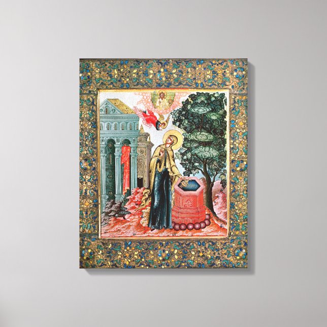 Annunciation at the Fountain Canvas Print (Front)