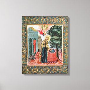 Annunciation at the Fountain Canvas Print
