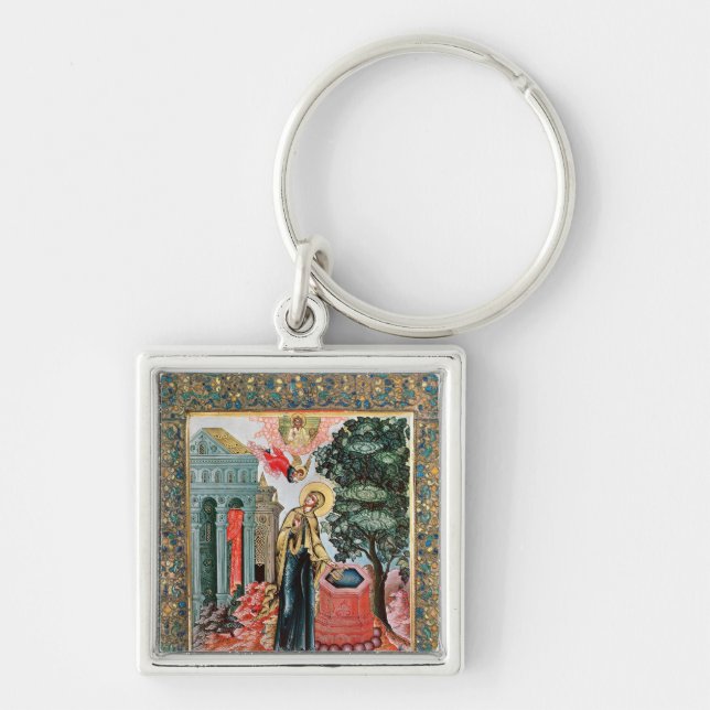 Annunciation at the Fountain Keychain (Front)