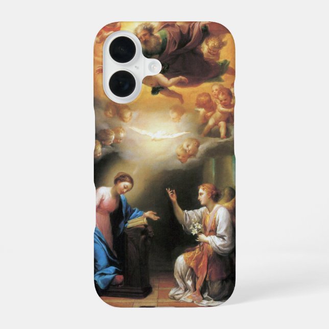 Annunciation by Anton Raphael Mengs Iphone Case (Back)