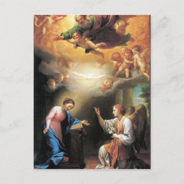 Annunciation by Anton Raphael Mengs Postcard (Front)