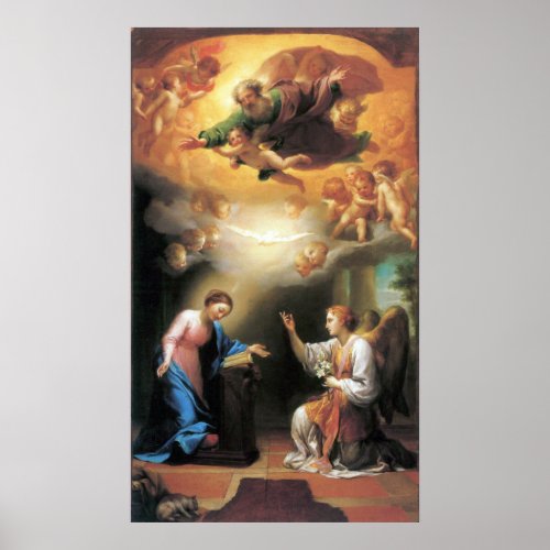 Annunciation by Anton Raphael Mengs Poster