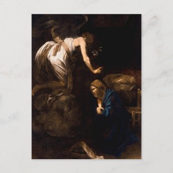 Annunciation By Caravaggio (1608) Postcard by TheArts at Zazzle