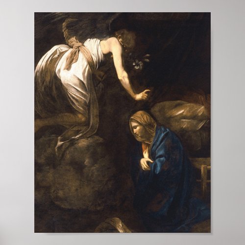 Annunciation By Caravaggio Poster