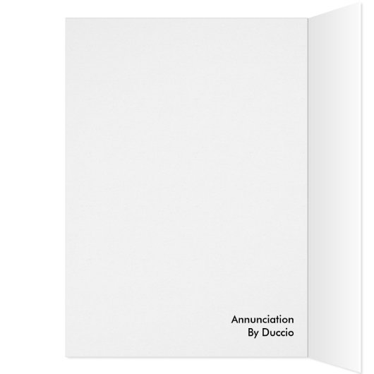 Annunciation By Duccio (Inside (Left))