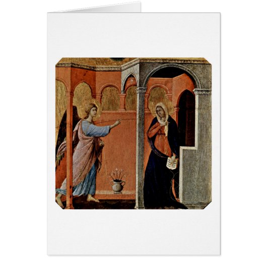 Annunciation By Duccio Cards (Front)