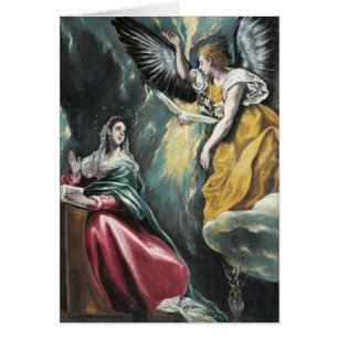 Annunciation by El Greco Cards