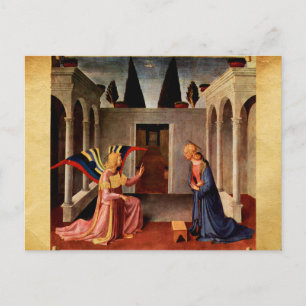 ANNUNCIATION by FRA ANGELICO Christmas Holiday Pos Postcard