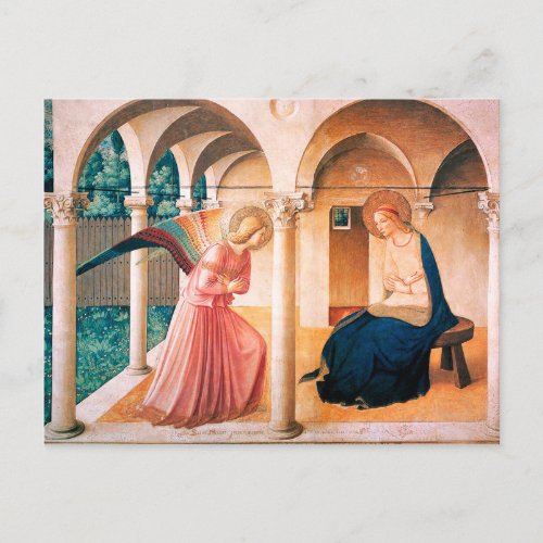 ANNUNCIATION by FRA ANGELICO Christmas Holiday Postcard