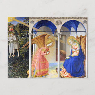 ANNUNCIATION by FRA ANGELICO Christmas Holiday Postcard
