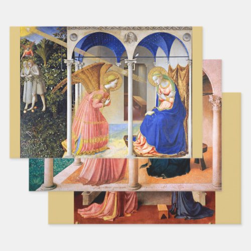 ANNUNCIATION by FRA ANGELICO  Christmas Wrapping Paper Sheets