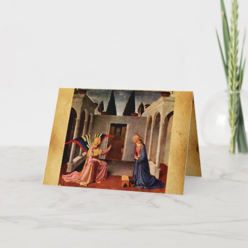 ANNUNCIATION by FRA ANGELICO Old Irish Blessing Card
