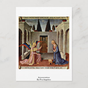 Annunciation By Fra Angelico Postcard
