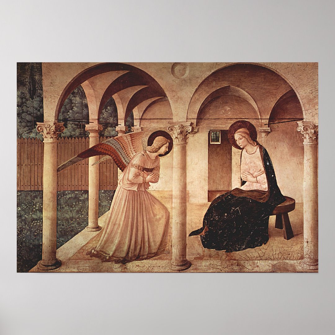 Annunciation By Fra Angelico Poster Zazzle   Annunciation By Fra Angelico Poster R9a1a43bef238419ab54db688e3abd641 Iuygc 8byvr 1080 